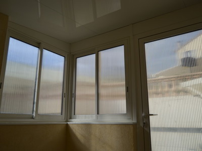 Fentres et porte en Alu, avec toiture Thermotop