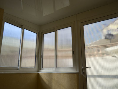 Fentre et porte en Alu avec toiture Thermotop