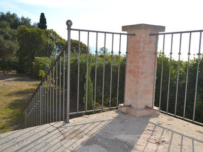 Garde-corps sur terrasse